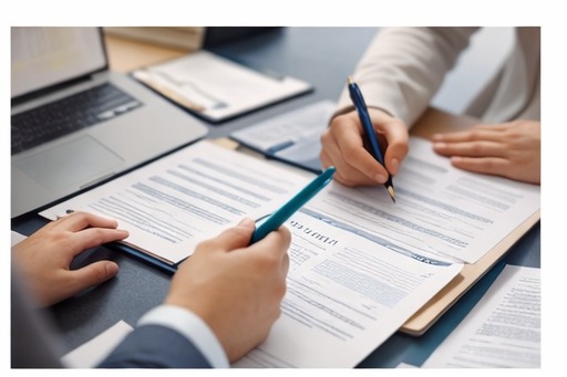 Documents administratifs en cours de préparation