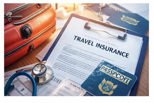 Document d'assurance voyage avec passeport